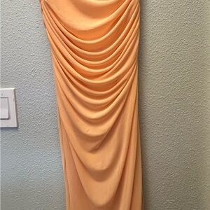 AFRM Marlo strapless mesh dress